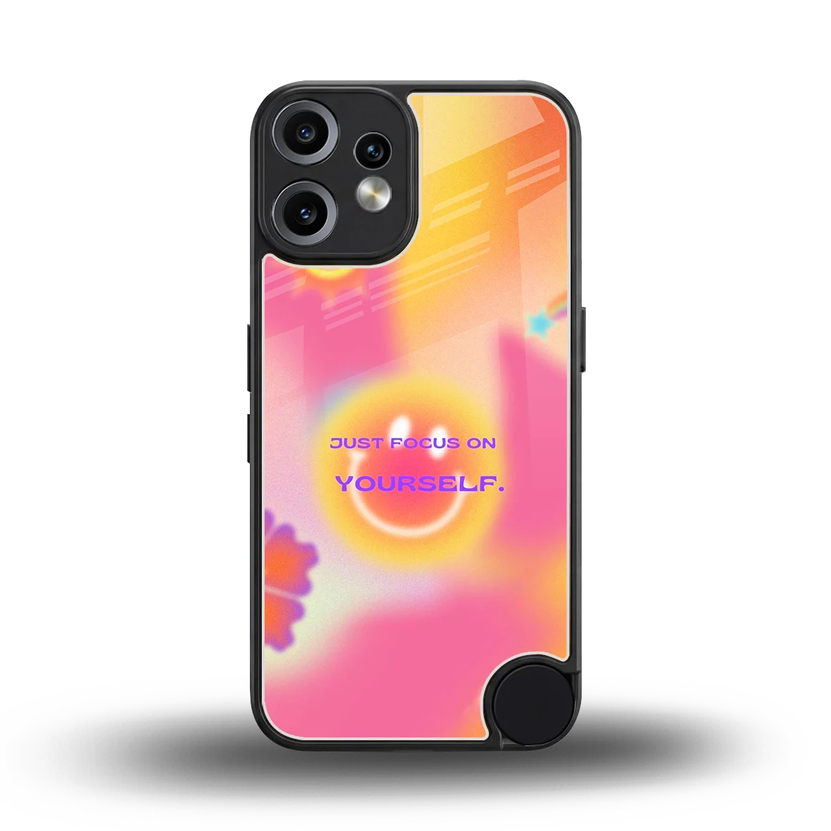 Focus On Yourself back phone cover | glass case for cmf nothing phone 2 pro