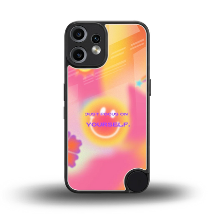 Focus On Yourself back phone cover | glass case for cmf nothing phone 2 pro