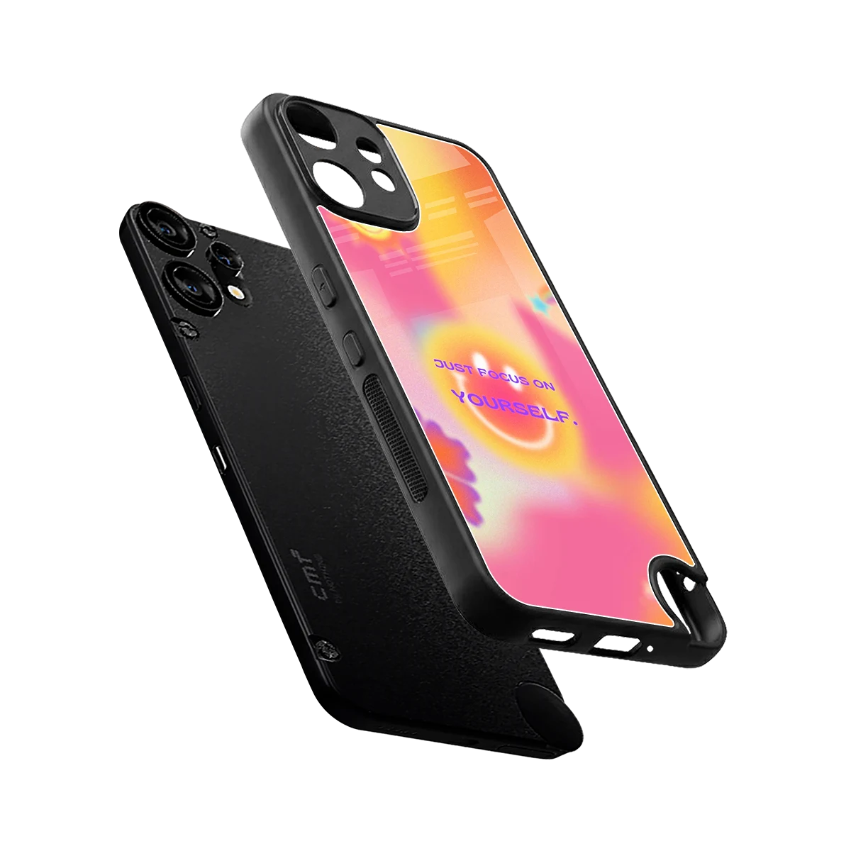 Focus On Yourself sleek cmf nothing phone 2 pro cover with tempered glass back and TPU edges