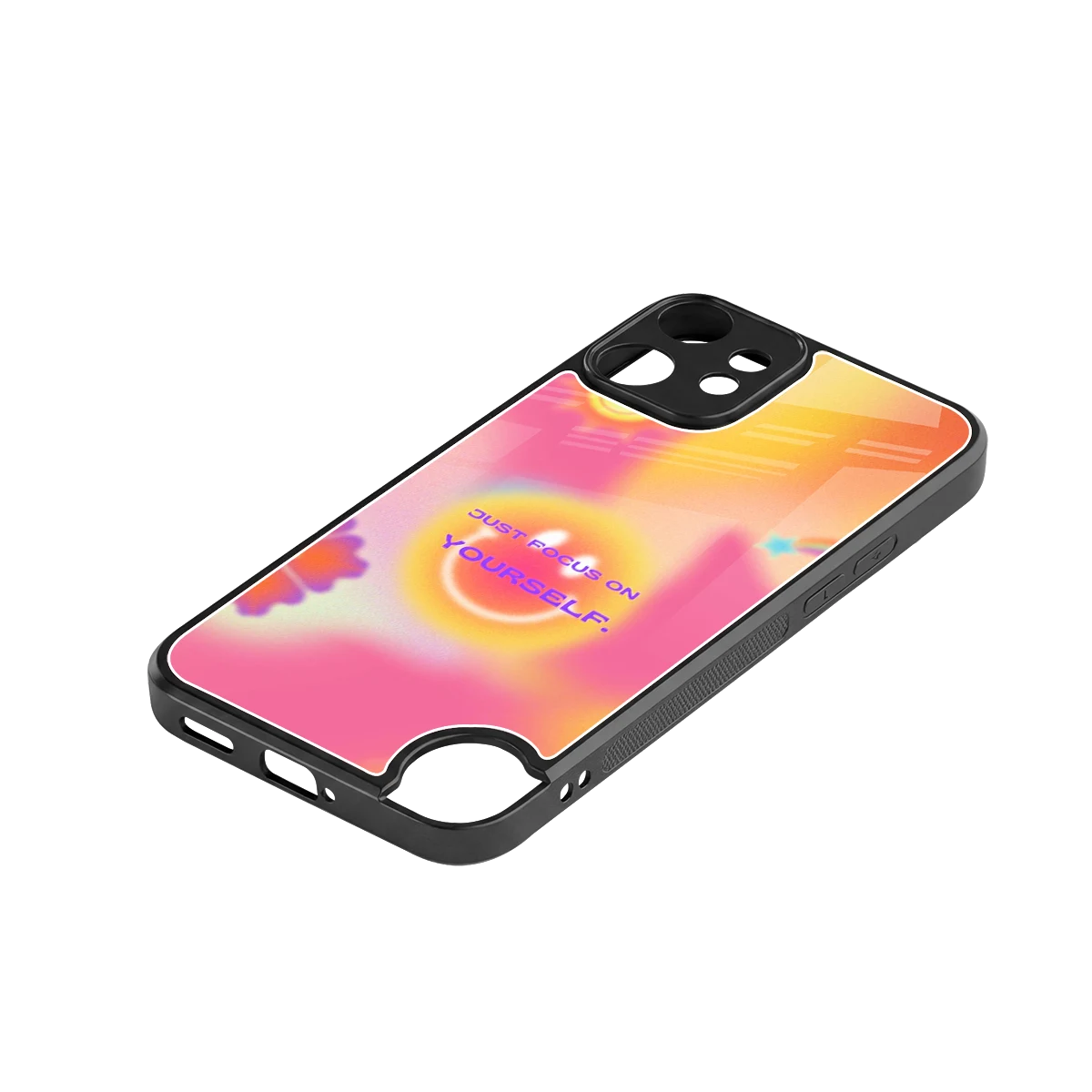 Focus On Yourself stylish phone case for cmf nothing phone 2 pro | glossy glass and slim fit