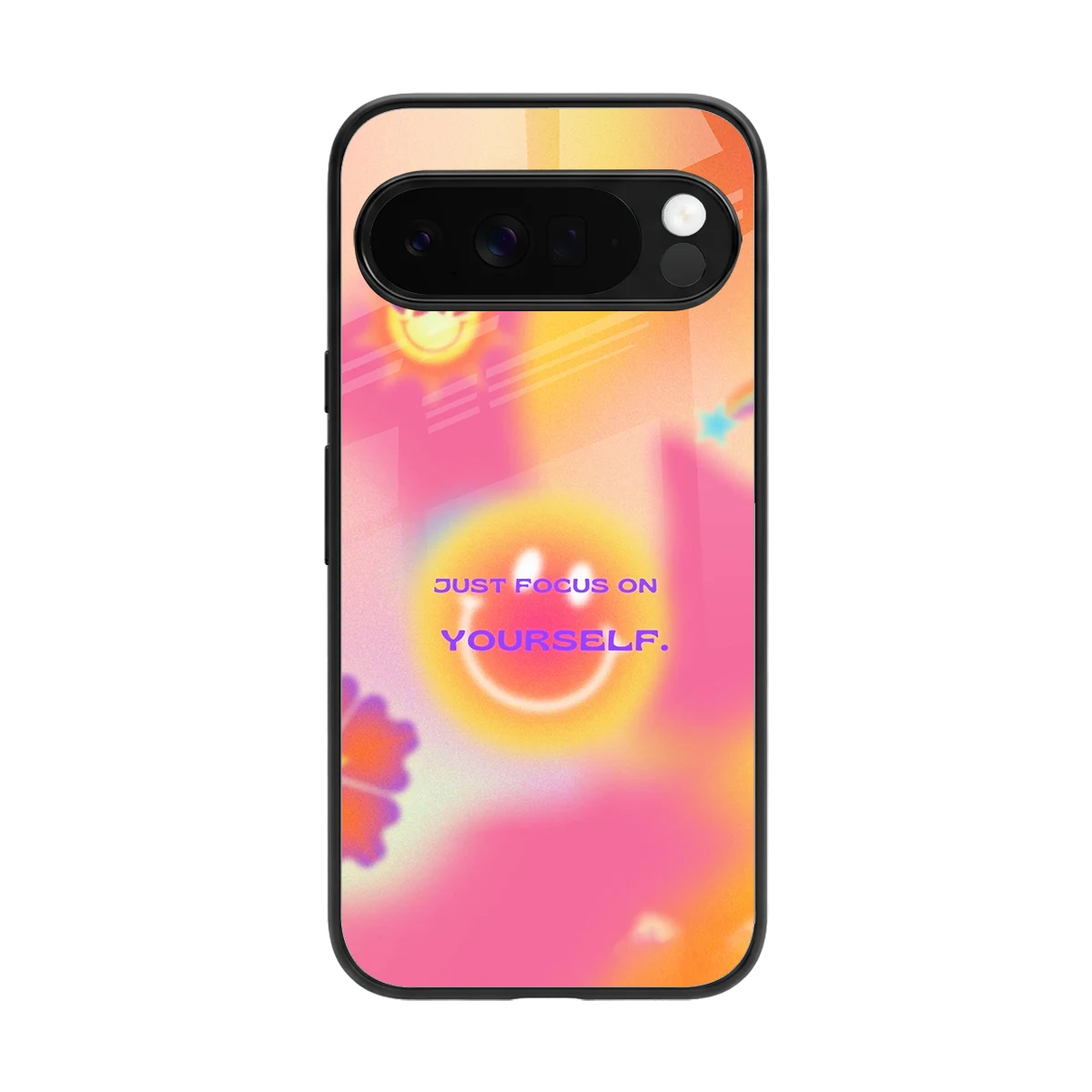 Focus On Yourself back phone cover | glass case for google pixel 10 pro xl
