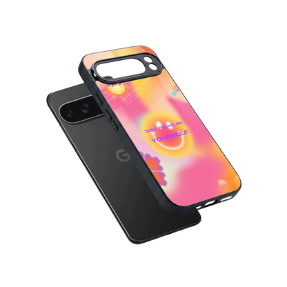 Focus On Yourself sleek google pixel 10 pro xl cover with tempered glass back and TPU edges