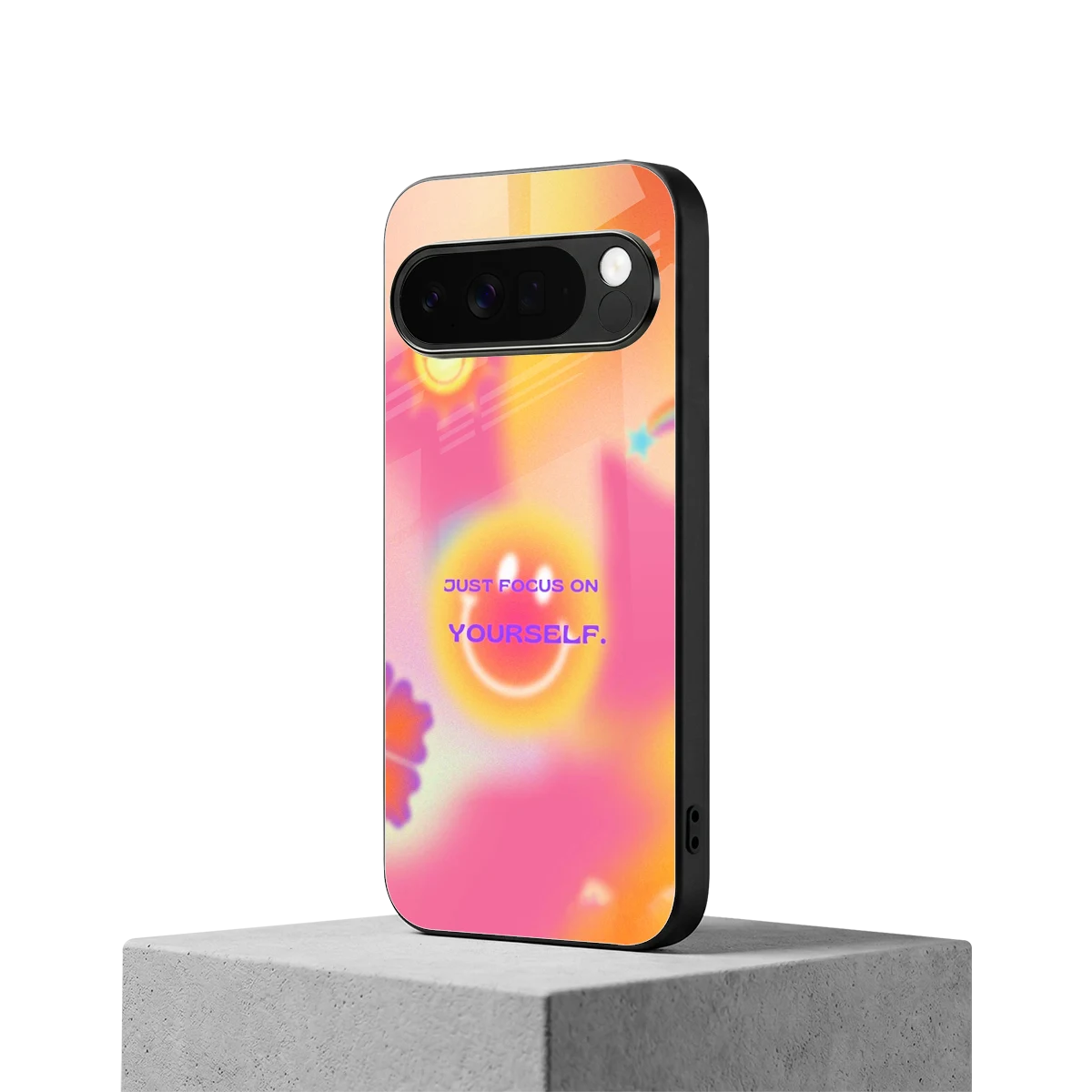 Focus On Yourself google pixel 10 pro xl mobile cover | shockproof glass phone case