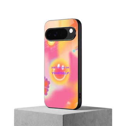 Focus On Yourself google pixel 10 pro xl mobile cover | shockproof glass phone case