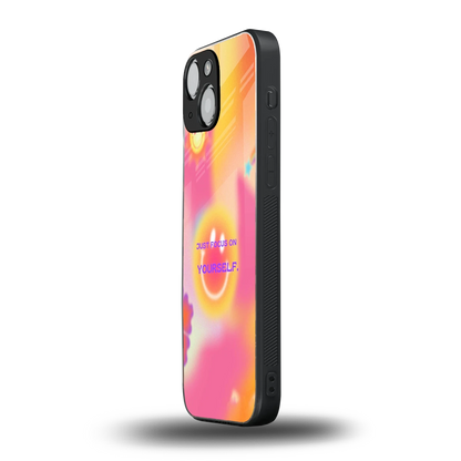 Focus On Yourself iphone 13 mini mobile cover | shockproof glass phone case