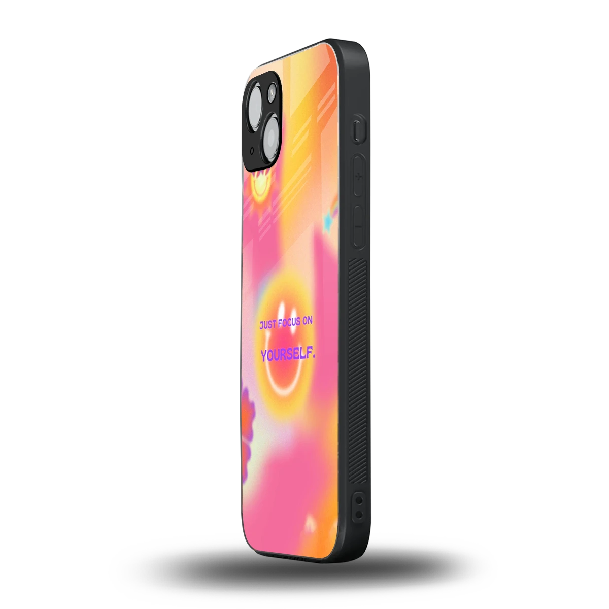 Focus On Yourself iphone 13 mobile cover | shockproof glass phone case