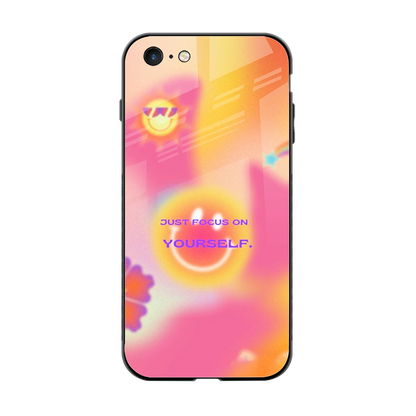 Focus On Yourself back phone cover | glass case for iphone 6s plus