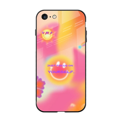 Focus On Yourself back phone cover | glass case for iphone 7