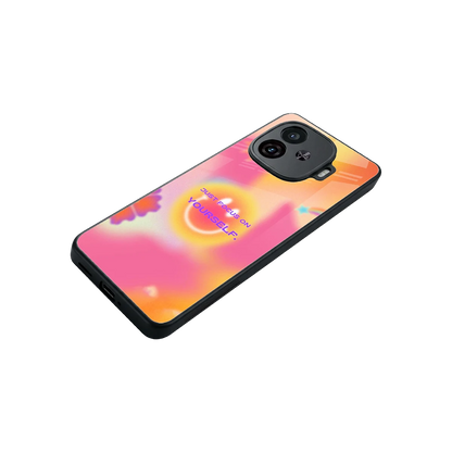 Focus On Yourself stylish phone case for iqoo neo 10r 5g | glossy glass and slim fit