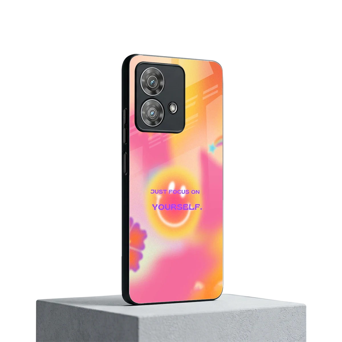 Focus On Yourself motorola edge 40 neo 5g mobile cover | shockproof glass phone case