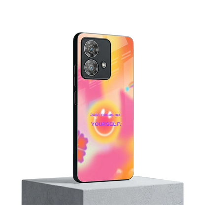 Focus On Yourself motorola edge 40 neo 5g mobile cover | shockproof glass phone case
