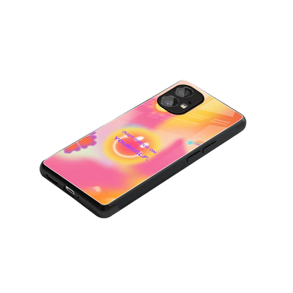 Focus On Yourself stylish phone case for nothing phone 1 | glossy glass and slim fit