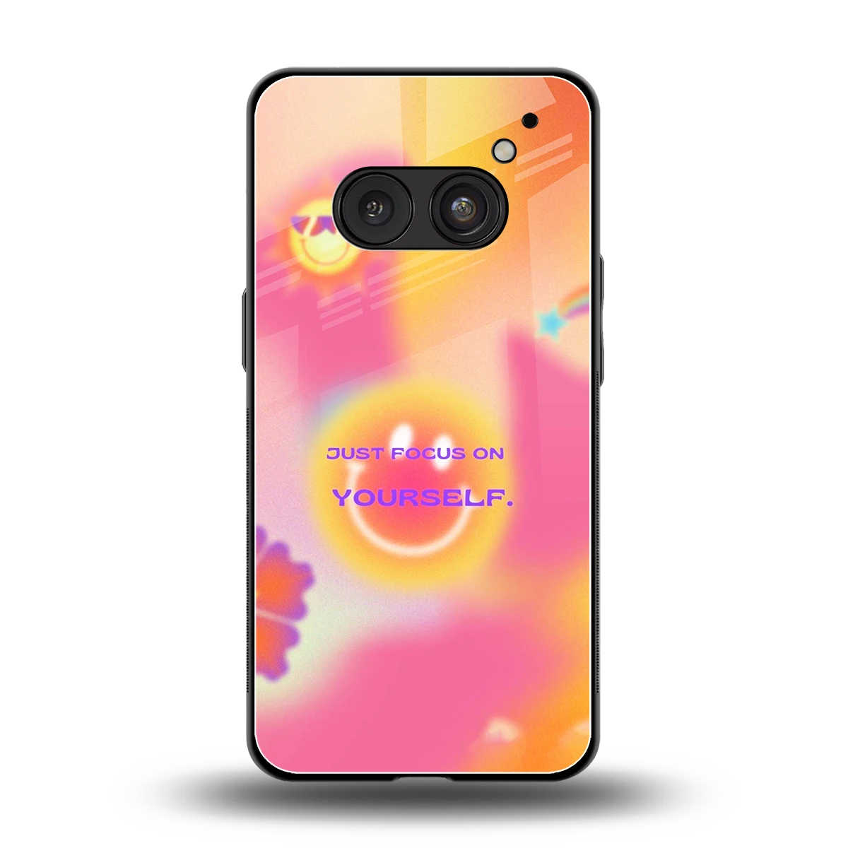Focus On Yourself back phone cover | glass case for nothing phone 2a