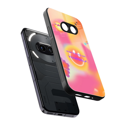 Focus On Yourself sleek nothing phone 2a plus cover with tempered glass back and TPU edges