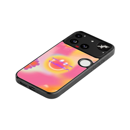 Focus On Yourself stylish phone case for nothing phone 3 | glossy glass and slim fit