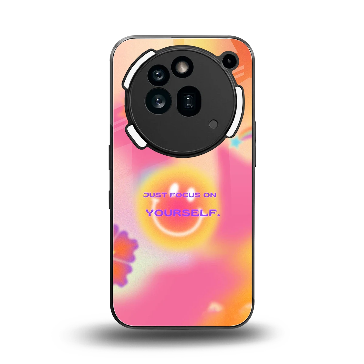 Focus On Yourself back phone cover | glass case for nothing phone 3a pro