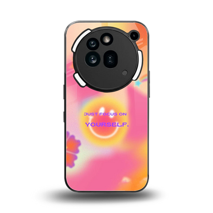 Focus On Yourself back phone cover | glass case for nothing phone 3a pro