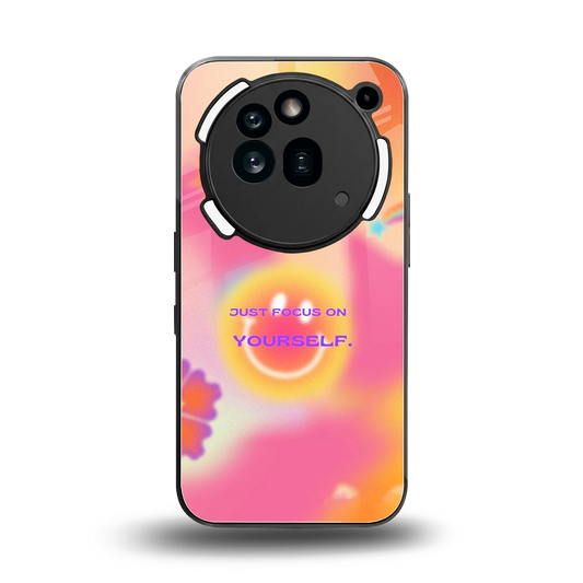 Focus On Yourself back phone cover | glass case for nothing phone 3a pro