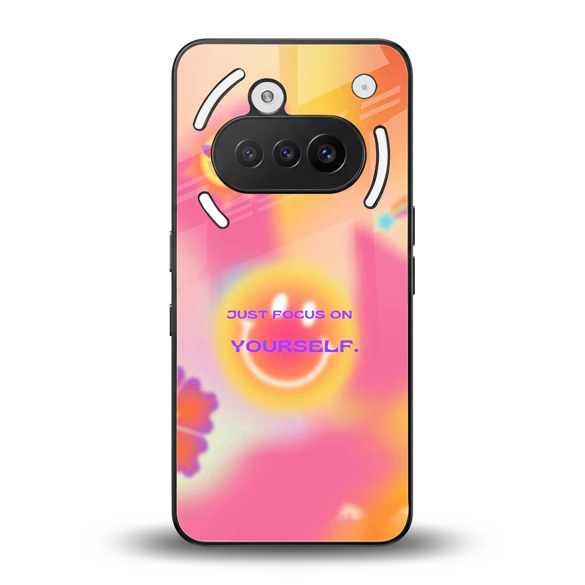 Focus On Yourself back phone cover | glass case for nothing phone 3a