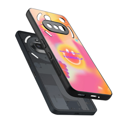Focus On Yourself sleek nothing phone 3a cover with tempered glass back and TPU edges