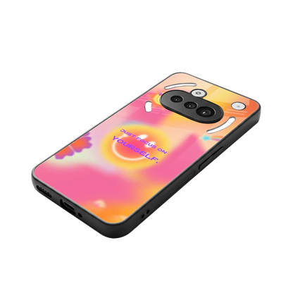 Focus On Yourself stylish phone case for nothing phone 3a | glossy glass and slim fit