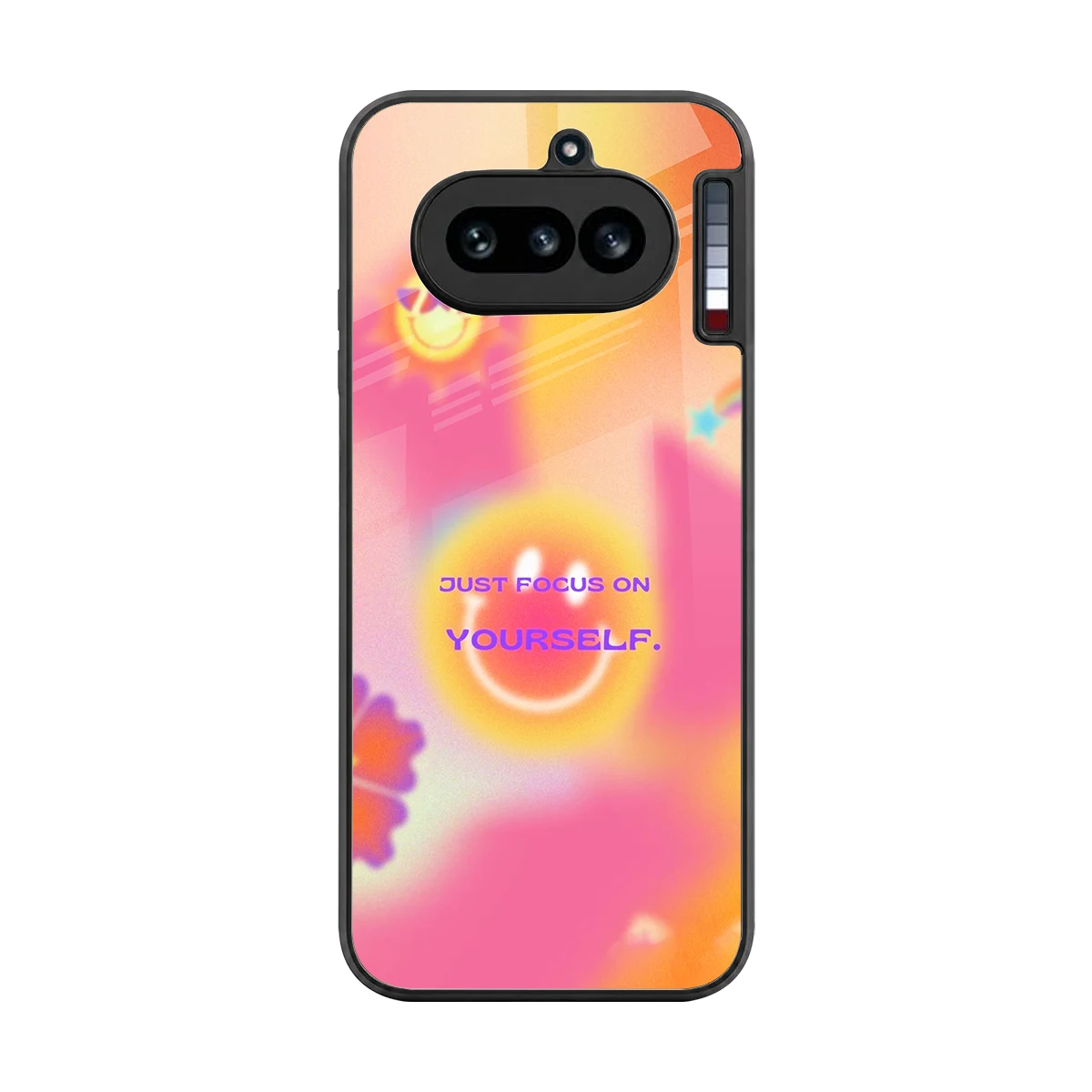 Focus On Yourself back phone cover | glass case for nothing phone 4a