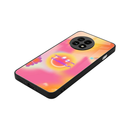 Focus On Yourself stylish phone case for oneplus 13r | glossy glass and slim fit