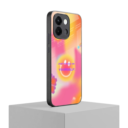 Focus On Yourself oneplus 13s mobile cover | shockproof glass phone case