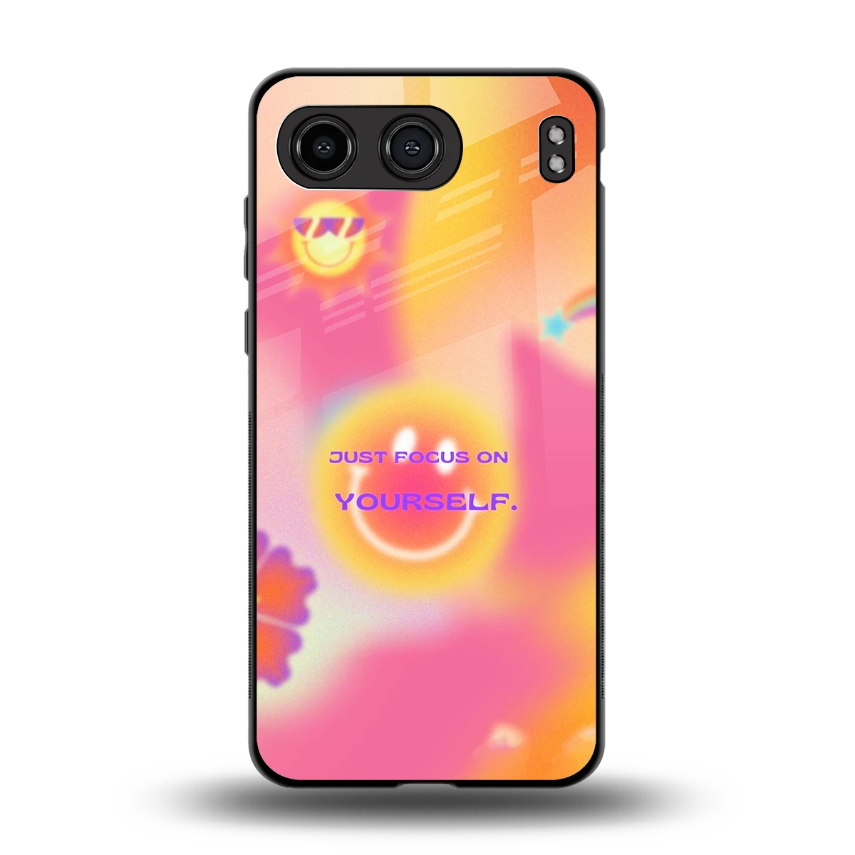 Focus On Yourself back phone cover | glass case for oneplus nord 4