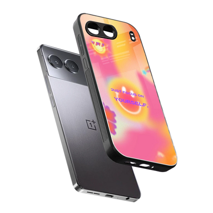 Focus On Yourself sleek oneplus nord 4 cover with tempered glass back and TPU edges