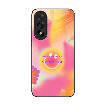 Focus On Yourself back phone cover | glass case for oneplus nord 5