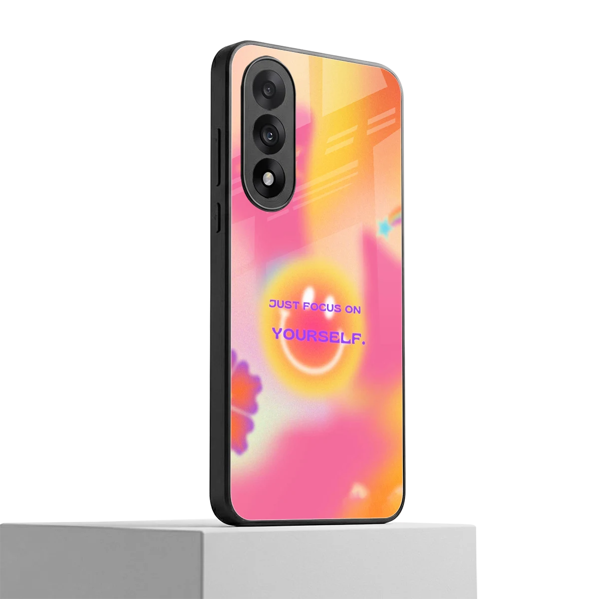 Focus On Yourself oneplus nord 5 mobile cover | shockproof glass phone case