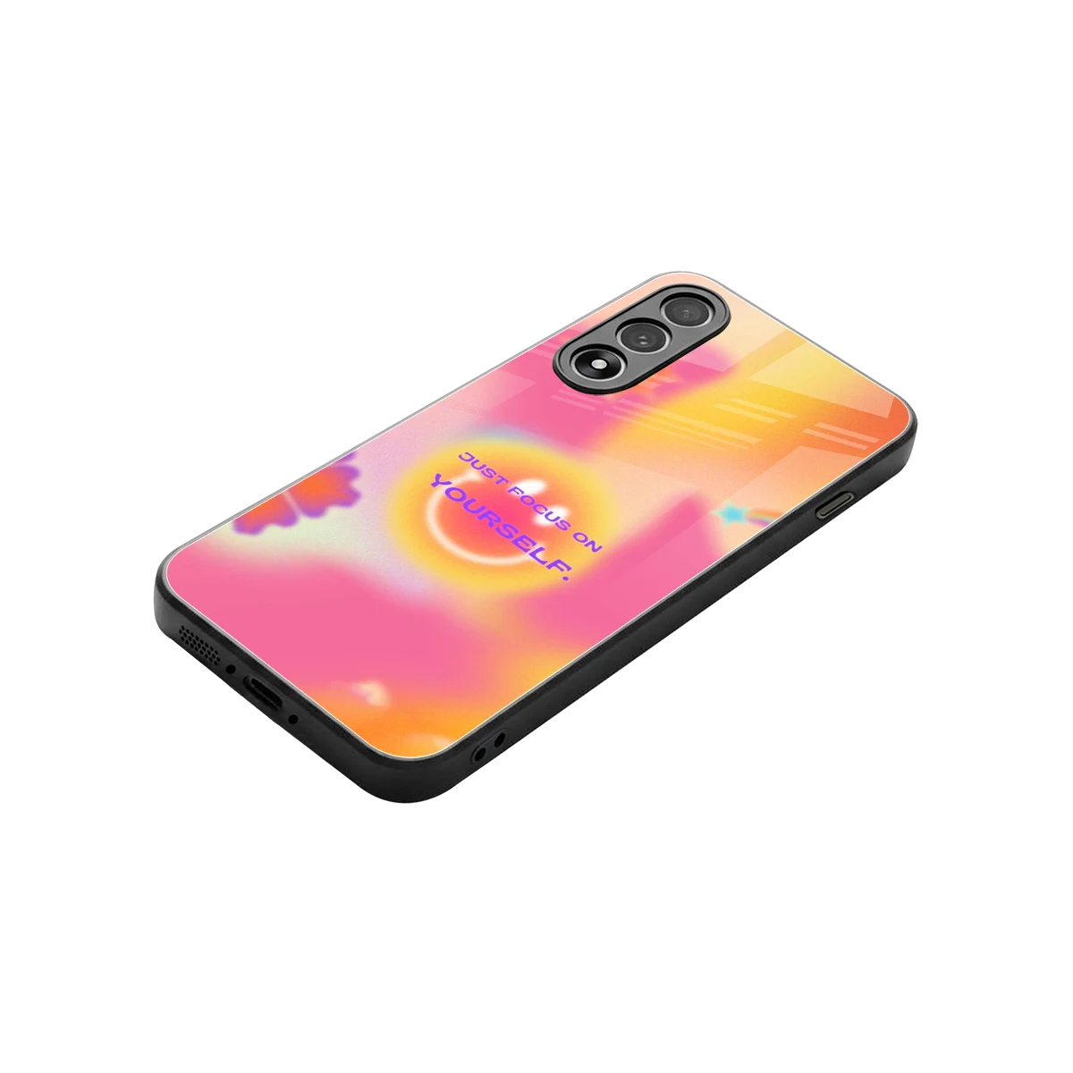Focus On Yourself stylish phone case for oneplus nord 5 | glossy glass and slim fit