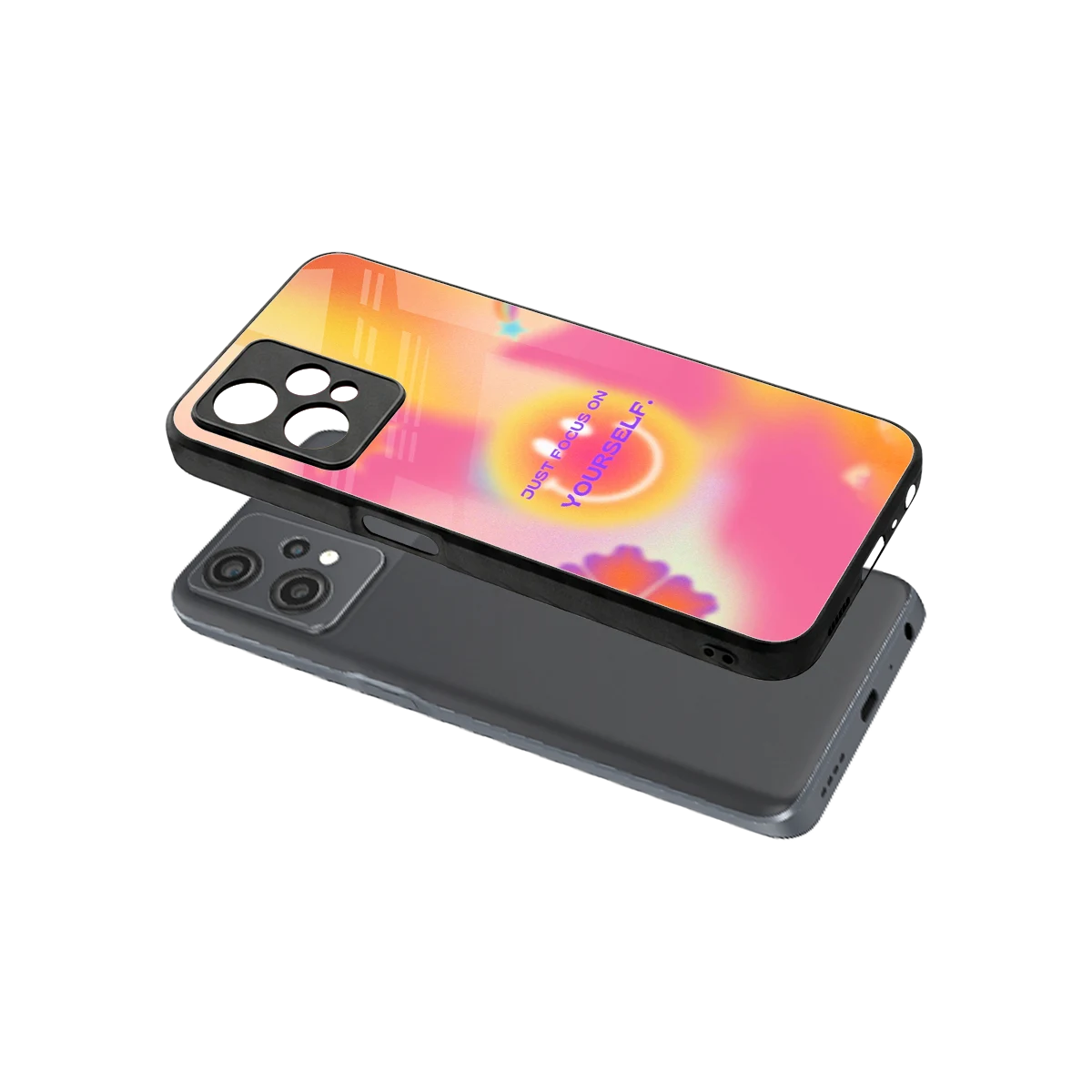 Focus On Yourself sleek oneplus nord ce 2 lite cover with tempered glass back and TPU edges