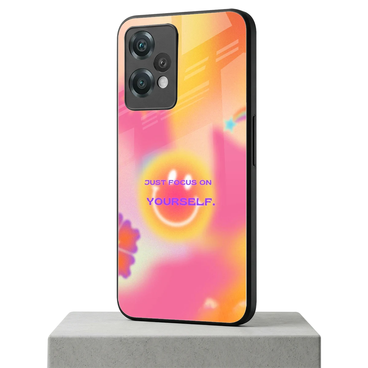 Focus On Yourself oneplus nord ce 2 lite mobile cover | shockproof glass phone case