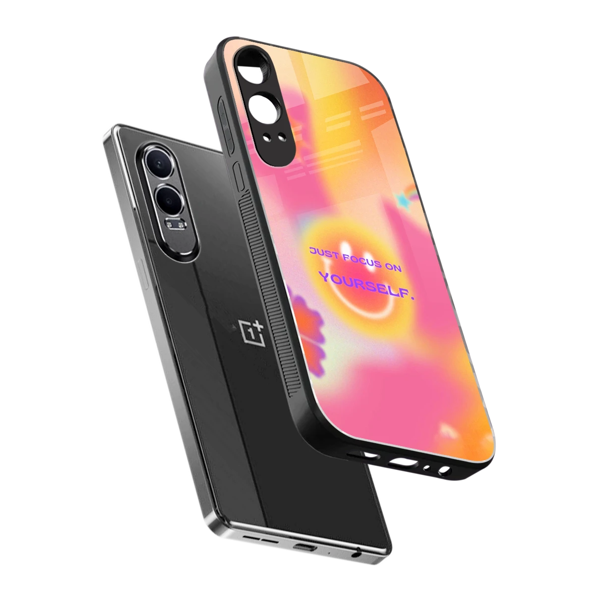 Focus On Yourself sleek oneplus nord ce 4 lite cover with tempered glass back and TPU edges