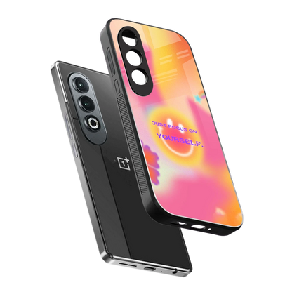 Focus On Yourself sleek oneplus nord ce 4 cover with tempered glass back and TPU edges