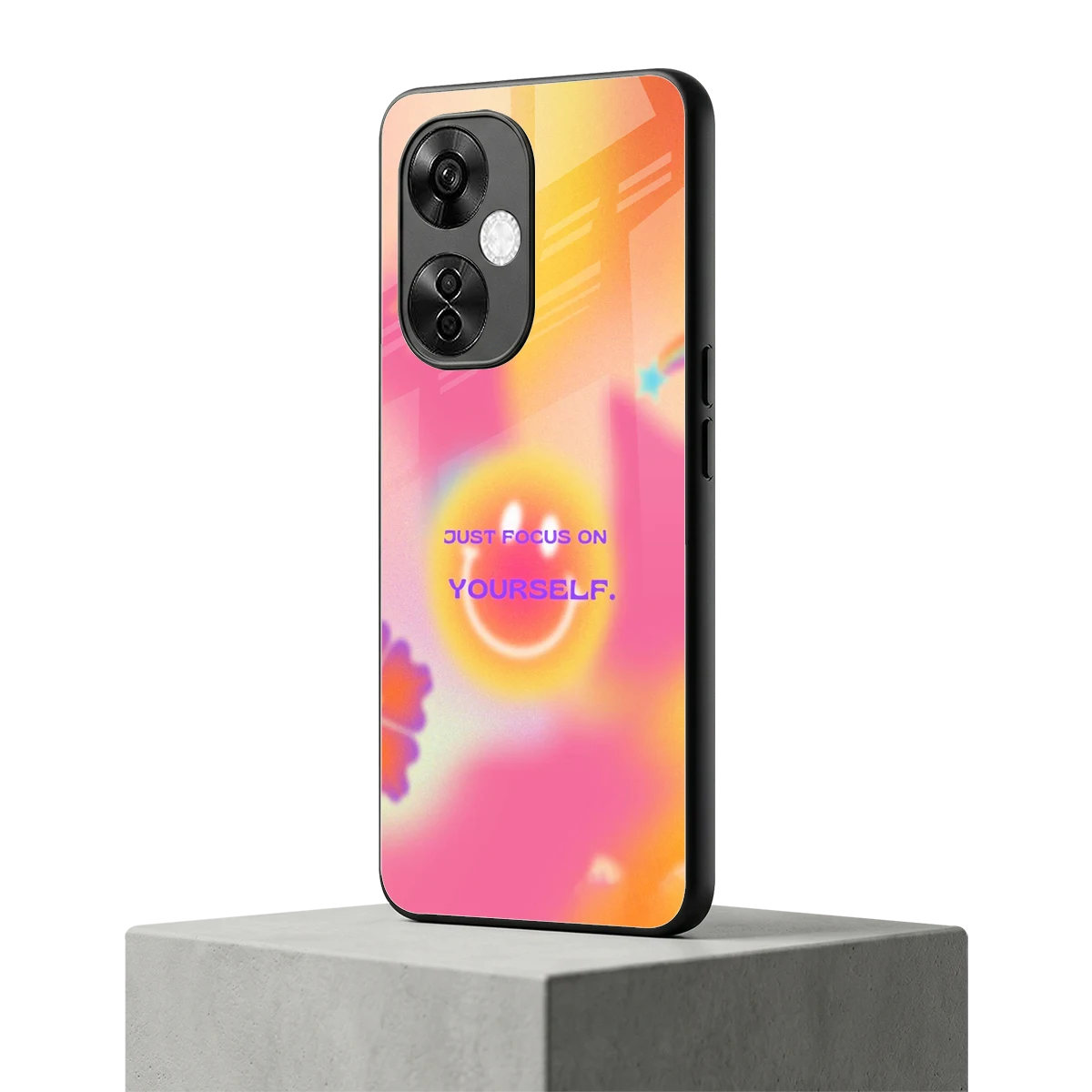 Focus On Yourself oneplus nord ce 3 lite mobile cover | shockproof glass phone case