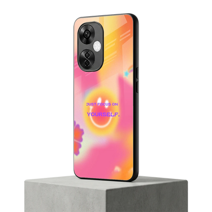 Focus On Yourself oneplus nord ce 3 lite mobile cover | shockproof glass phone case