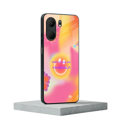 Focus On Yourself oppo a5x 5g mobile cover | shockproof glass phone case