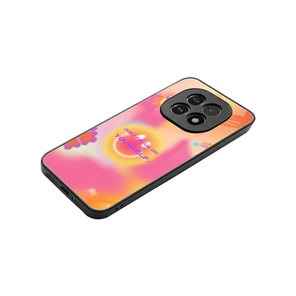 Focus On Yourself stylish phone case for oppo f29 5g | glossy glass and slim fit