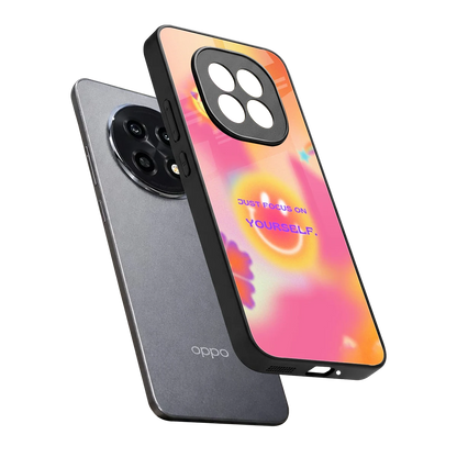 Focus On Yourself sleek oppo f29 pro 5g cover with tempered glass back and TPU edges
