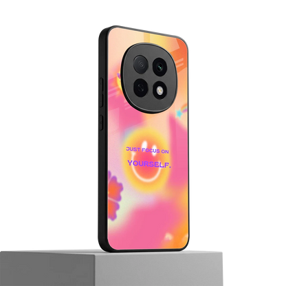 Focus On Yourself oppo f29 pro 5g mobile cover | shockproof glass phone case