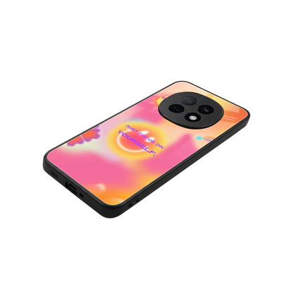 Focus On Yourself stylish phone case for oppo f29 pro 5g | glossy glass and slim fit
