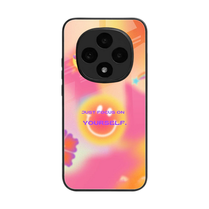 Focus On Yourself back phone cover | glass case for oppo f31 pro 5g