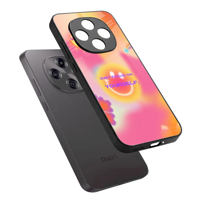 Focus On Yourself sleek oppo f31 pro 5g cover with tempered glass back and TPU edges
