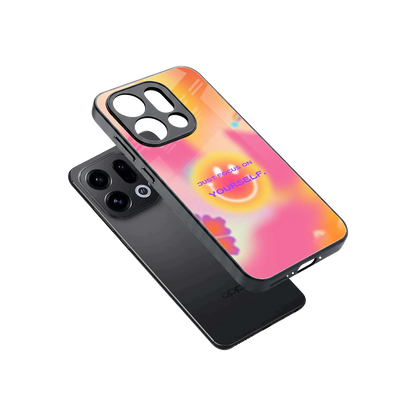 Focus On Yourself sleek oppo find x9 cover with tempered glass back and TPU edges