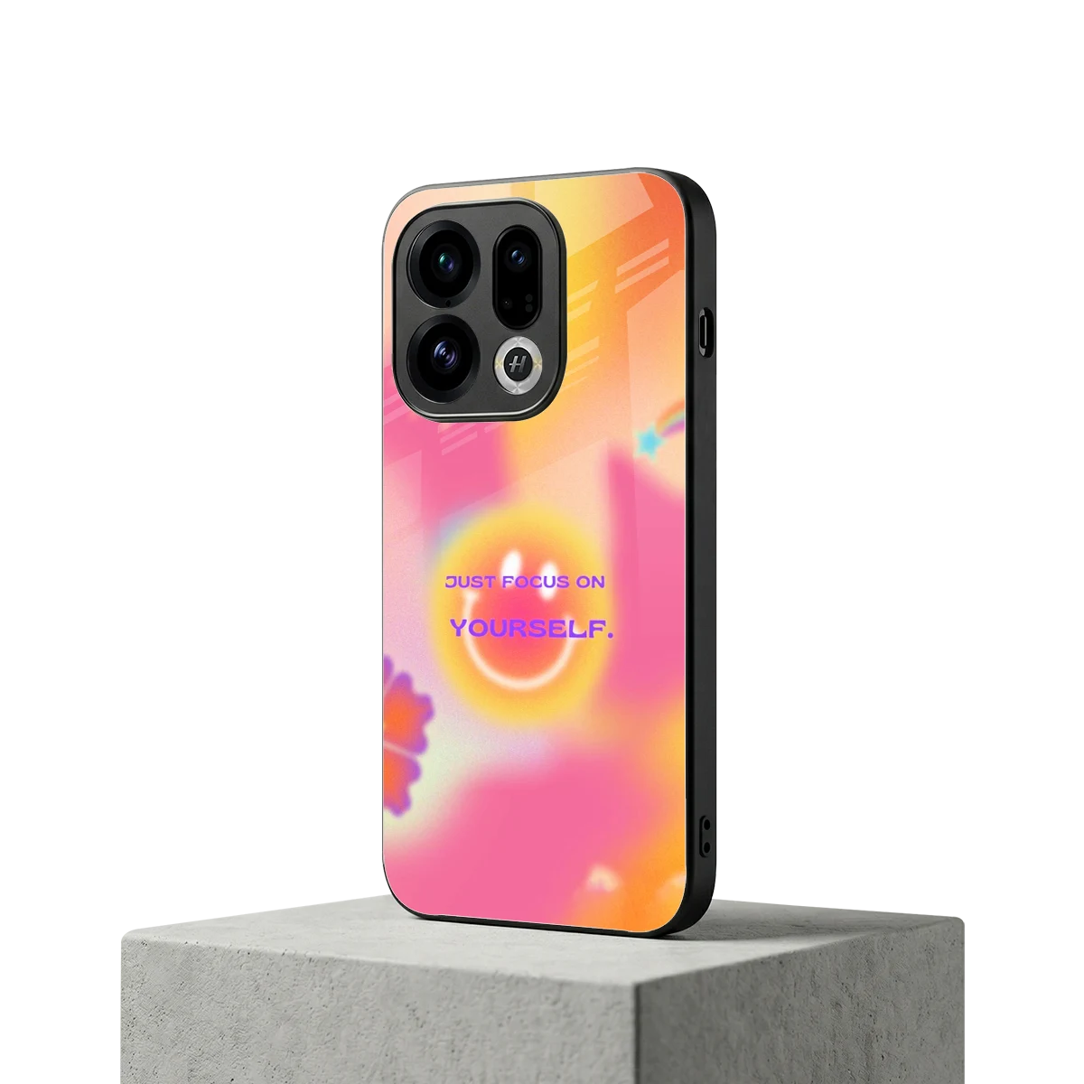 Focus On Yourself oppo find x9 mobile cover | shockproof glass phone case