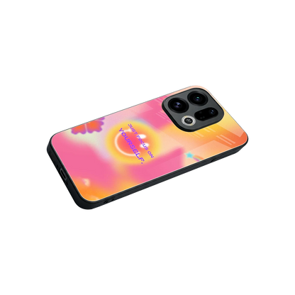 Focus On Yourself stylish phone case for oppo find x9 | glossy glass and slim fit