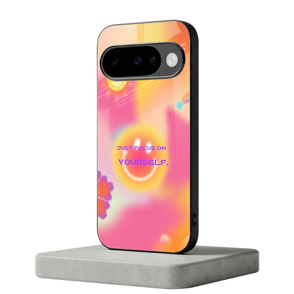 Focus On Yourself google pixel 10 mobile cover | shockproof glass phone case